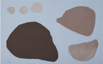 Cykl - Ludzie czy kamienie, płótno/akryl, Cycle - Men or Stones, canvas/acrylic, 71x115 cm, 2010