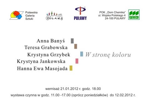 Pulawy - Pulawy City Gallery - „Towards color” 